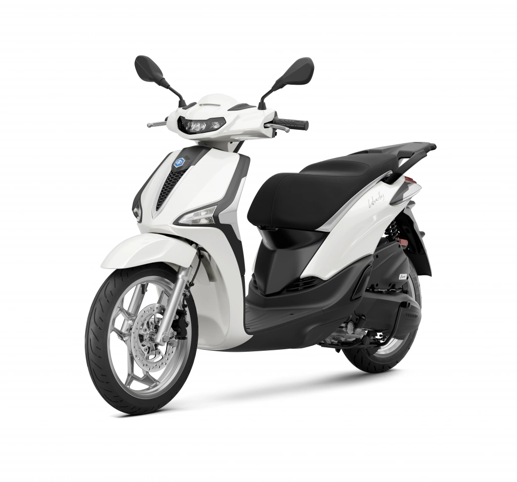 Piaggio Liberty 50 MY 2025 Weiss Luna vorne links